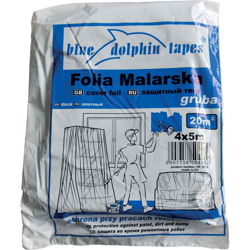 Zakrývací fólie SILNÁ 4m x 5m