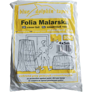 Zakrývací fólie STANDARD PLUS 4m x 5m